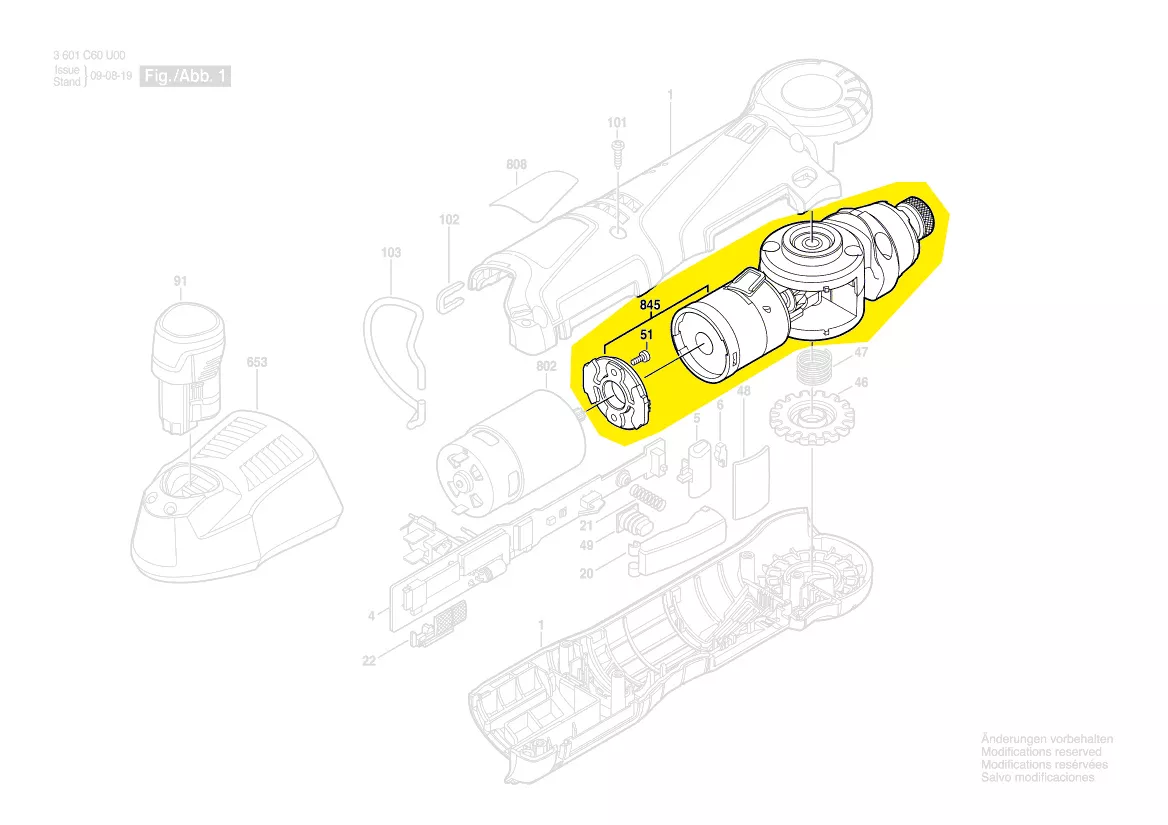 Boitier engrenage réf. 2 609 199 143 BOSCH